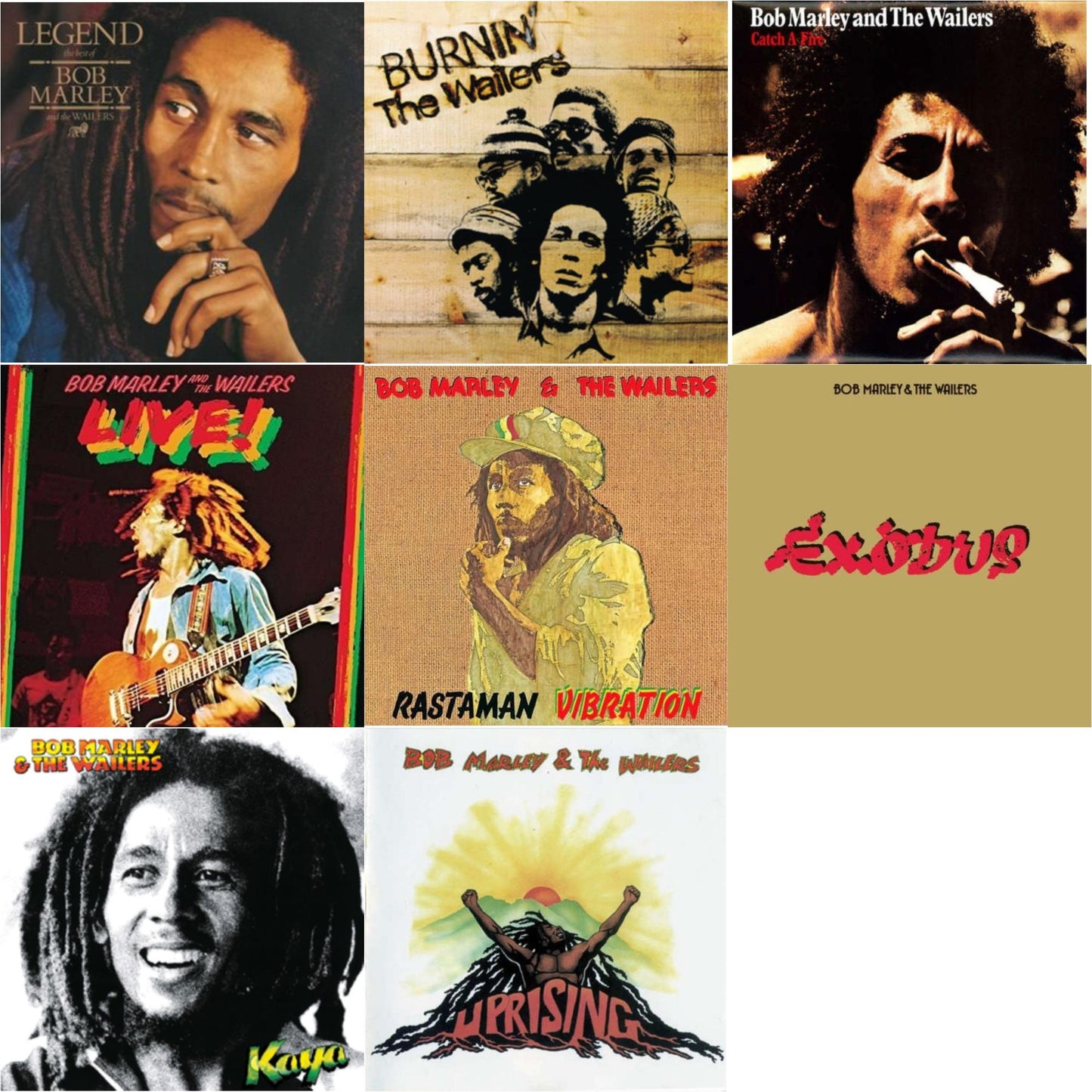 Legend & Burnin (180G) & Catch A Fire & Live (180G) & Rastaman Vibration & Exodus & Kaya & Uprising