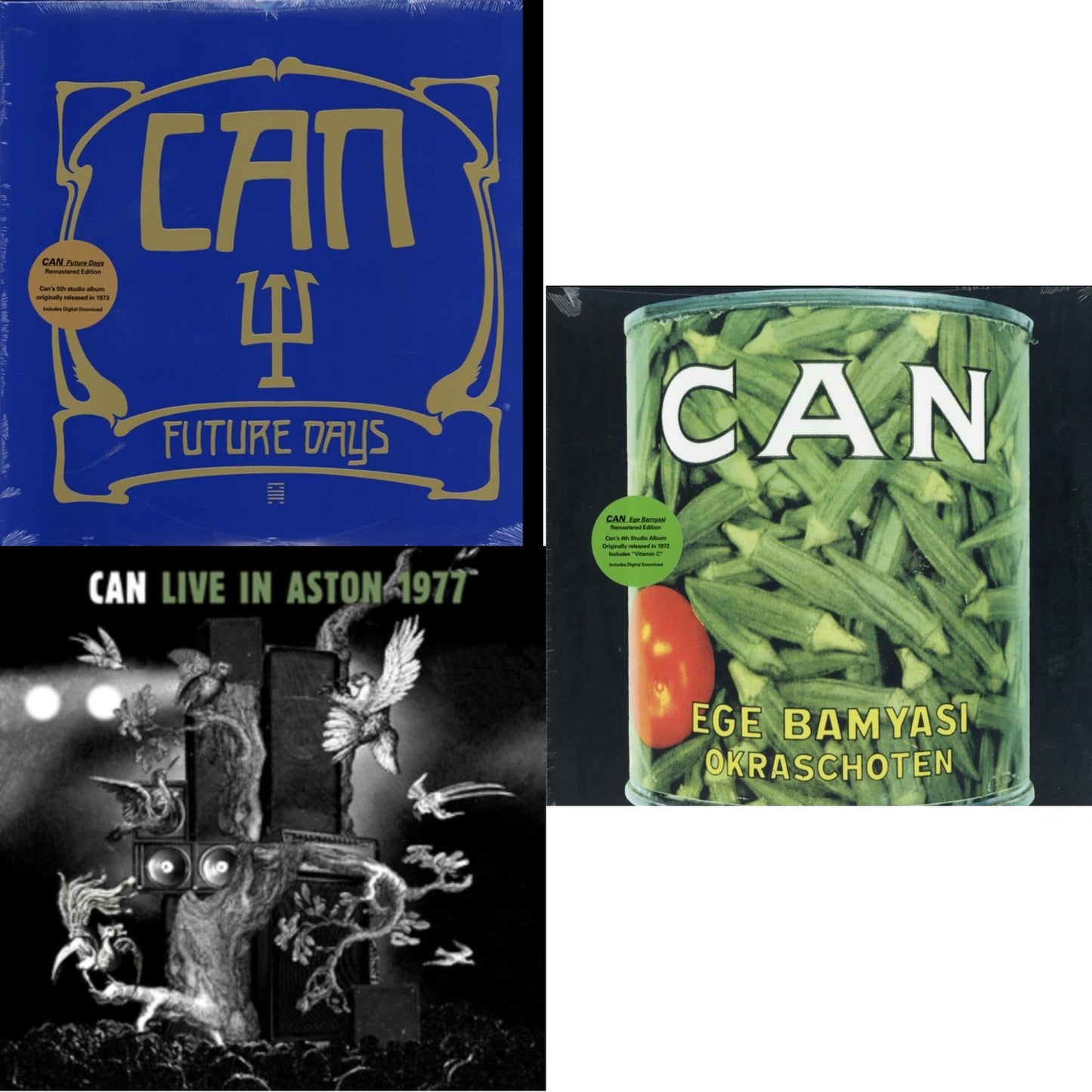 This is a 3 LP Vinyl SKU bundle.
1.This LP Vinyl is brand new.Format: LP VinylMusic Style: KrautrockThis item's title is: Future DaysArtist: CanLabel: MUTEBarcode: 724596938515Release Date: 11/4/2014
2.This LP Vinyl is brand new.