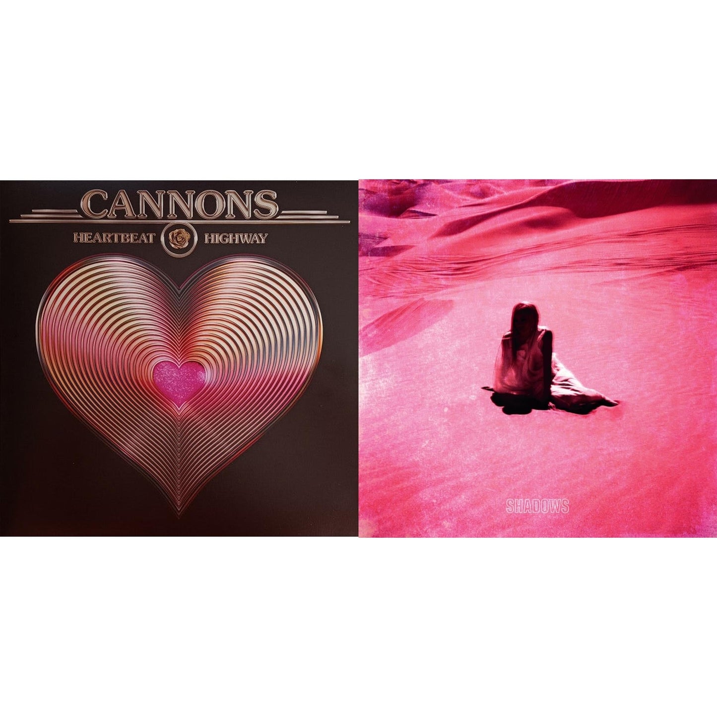 Heartbeat Highway (150G/Metallic Gold LP Vinyl) & Shadows (Pink LP Vinyl)