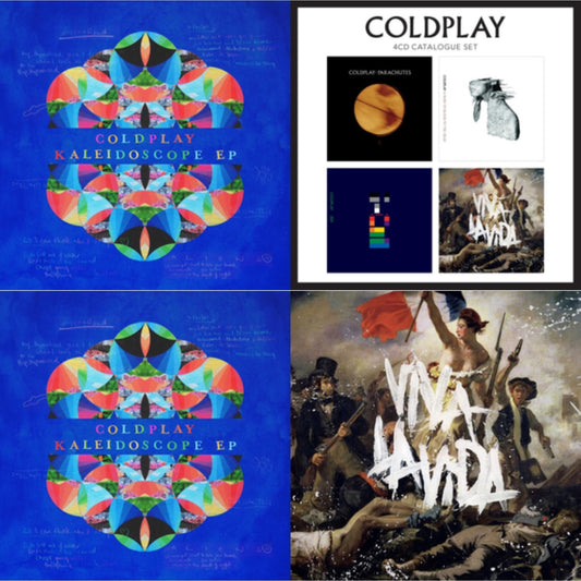 This is a 4 CD SKU bundle.
1.This CD is brand new.Format: CDMusic Style: Alternative RockThis item's title is: Kaleidoscope EpArtist: ColdplayLabel: ATLANTIC/PARLOPHONEBarcode: 190295793531Release Date: 8/4/2017
2.This CD is brand new.