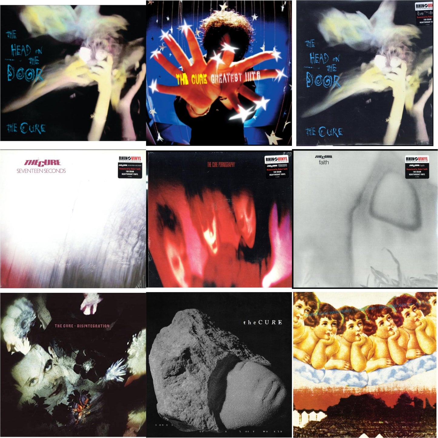 Cure - Head On The Door & Greatest Hits (2LP) & Head On The Door (180G) & Seventeen Seconds (180G) & Pornography (180G) & Faith (180G) & Disintegration & Songs Of A Lost World (Biovinyl/180G) & Japanese Whispers: The Cure Singles Nov 82:Nov 83 (Clear