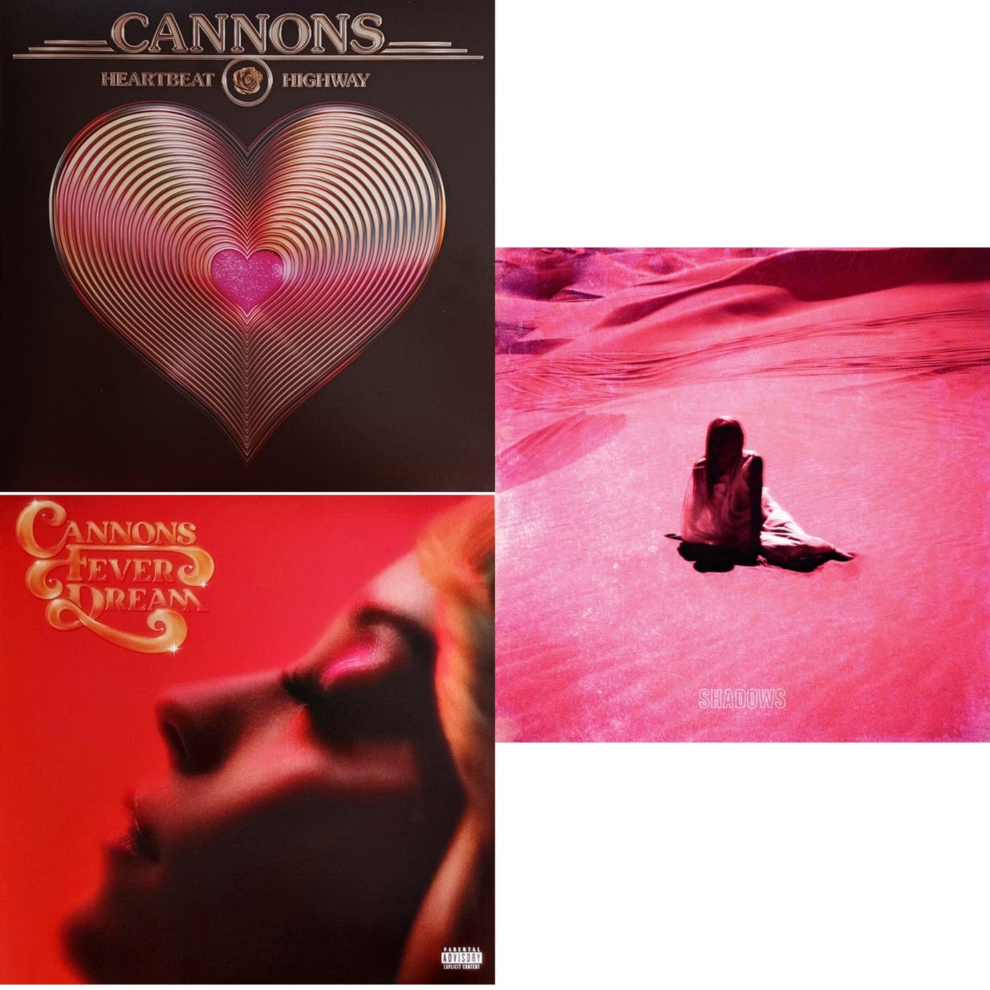 Heartbeat Highway (150G/Metallic Gold LP Vinyl) & Fever Dream (X) & Shadows (Pink LP Vinyl)