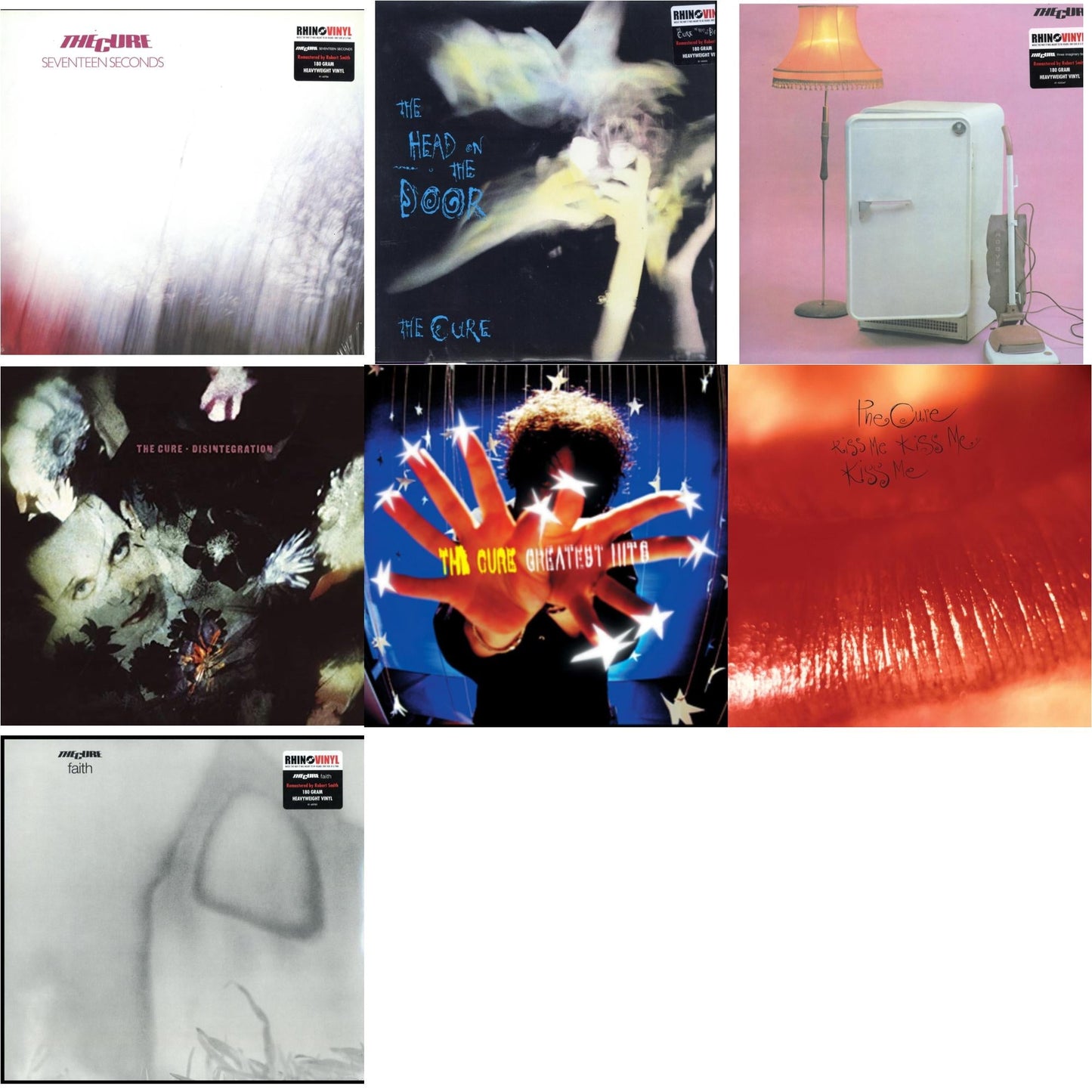 This is a 7 LP Vinyl SKU bundle.
1.This LP Vinyl is brand new.Format: LP VinylMusic Style: New WaveThis item's title is: Seventeen Seconds (180G)Artist: CureLabel: ELEKTRA CATALOG GROUPBarcode: 081227981600Release Date: 9/6/2016
2.This LP Vinyl is brand new.