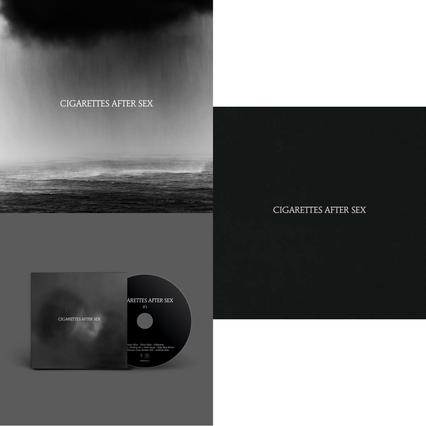 This is a 3 CD SKU bundle.
1.This CD is brand new.Format: CDMusic Style: Dream PopThis item's title is: CryArtist: Cigarettes After SexLabel: PARTISAN RECORDSBarcode: 720841217329Release Date: 10/25/2019
2.This CD is brand new.