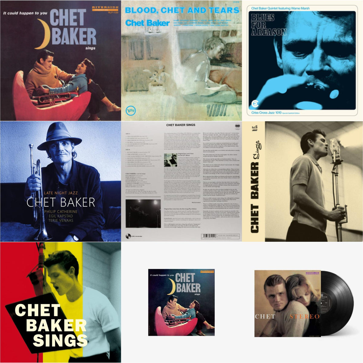 It Could Happen To You & Blood, Chet & Tears (Verve By Request Series) & Blues For A Reason (Feat. Warne Marsh) & Late Night Jazz (2LP) & Sings & Chet Baker Sings & Chet Baker Sings & Chet Baker Sings: It Could Happen To You & Chet