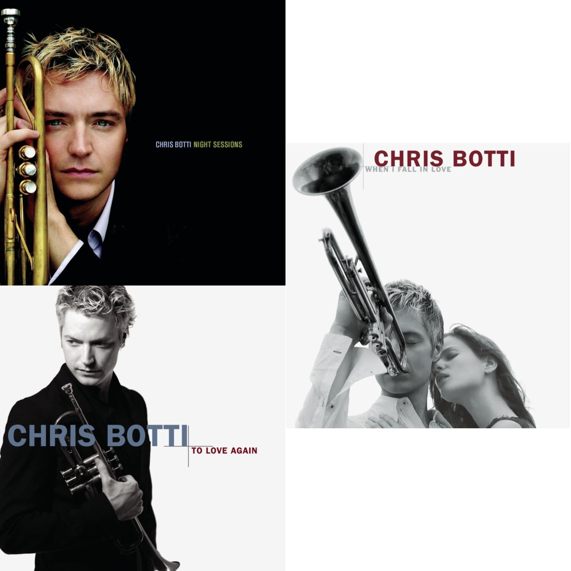 This is a 3 CD SKU bundle.
1.This CD is brand new.Format: CDThis item's title is: Night SessionsArtist: Chris BottiBarcode: 886919808223Release Date: 4/16/2012
2.This CD is brand new.