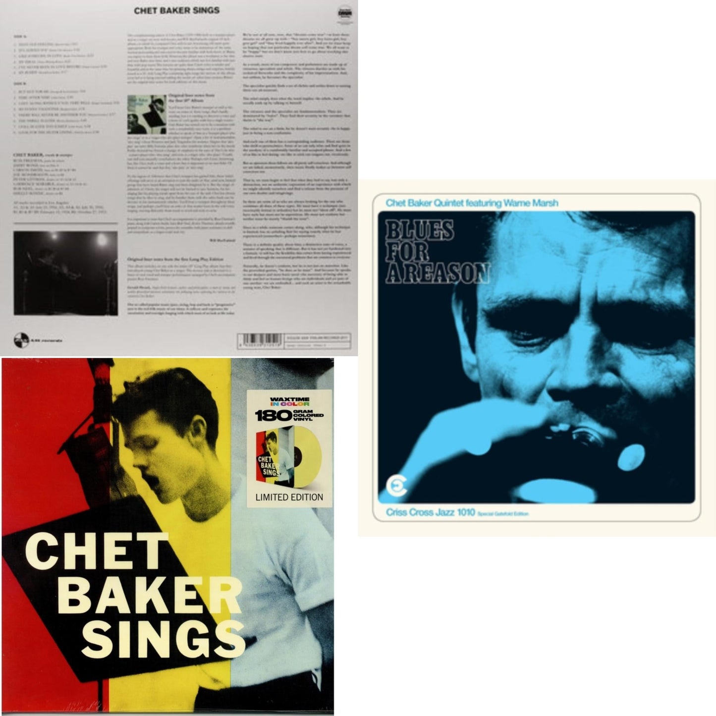 Blues For A Reason (Feat. Warne Marsh) & Sings & Sings (180G/Limited/Yellow LP Vinyl)