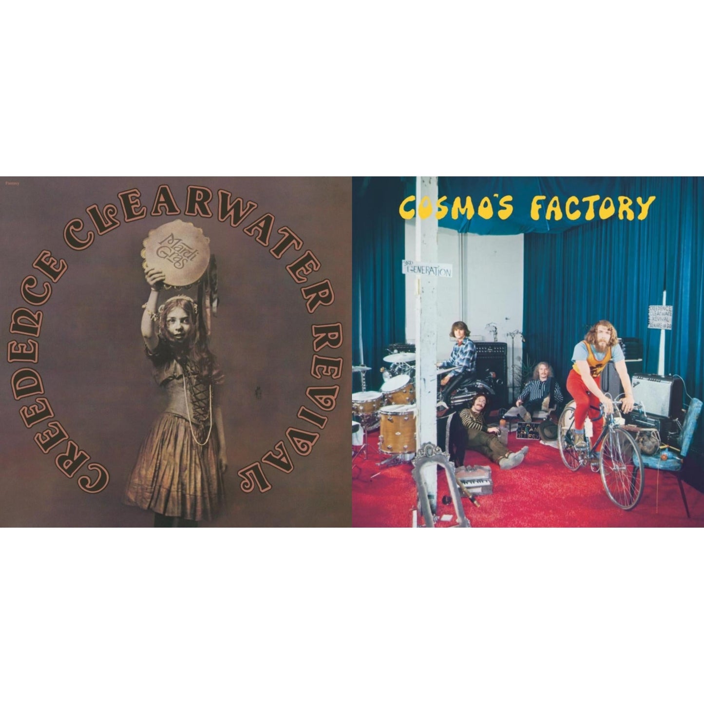 Mardi Gras (Remastered 2025) (Gold LP Vinyl) & Cosmo's Factory (Remastered 2025) (Apple Red LP Vinyl)