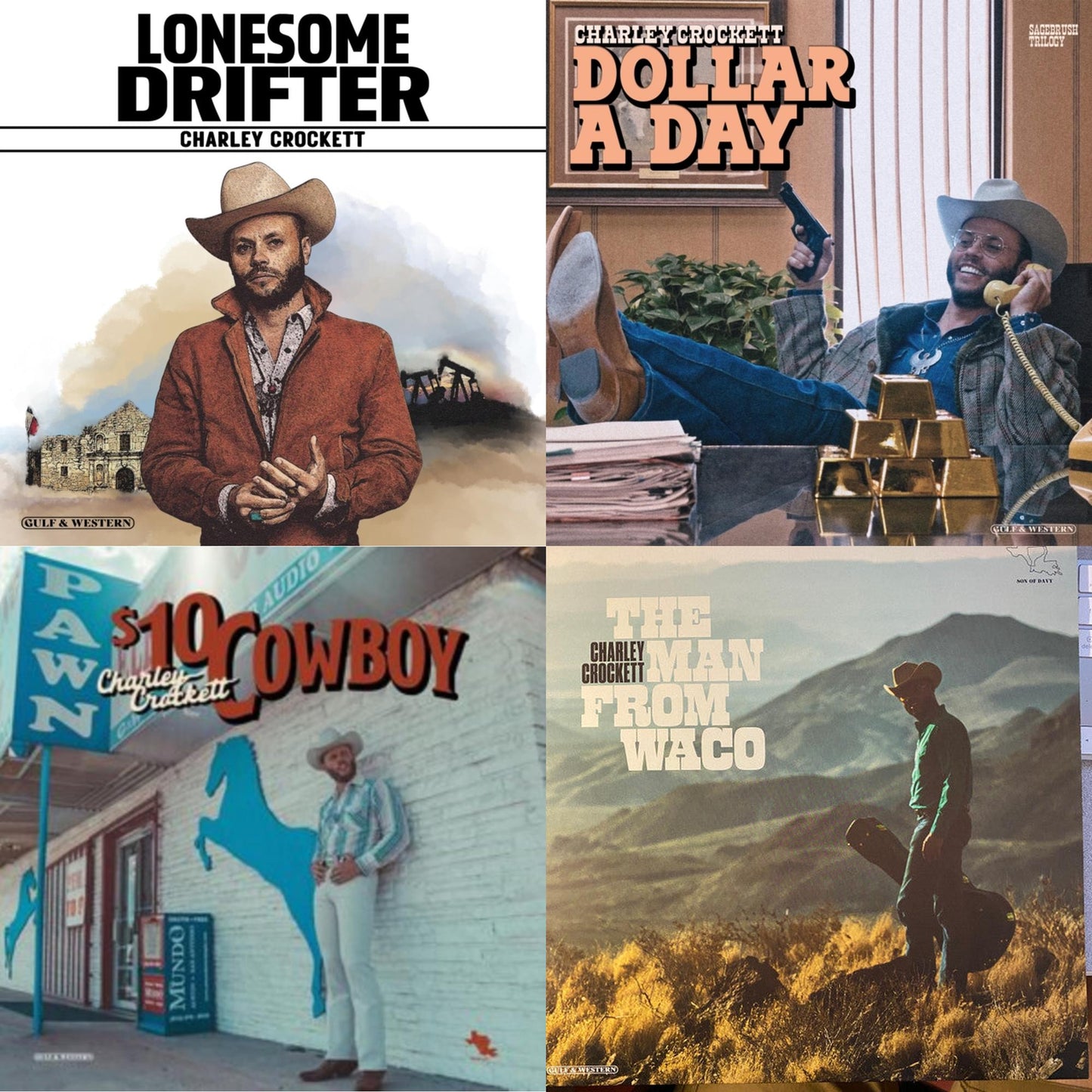 Lonesome Drifter (180G) & Dollar A Day & $10 Cowboy & Man From Waco