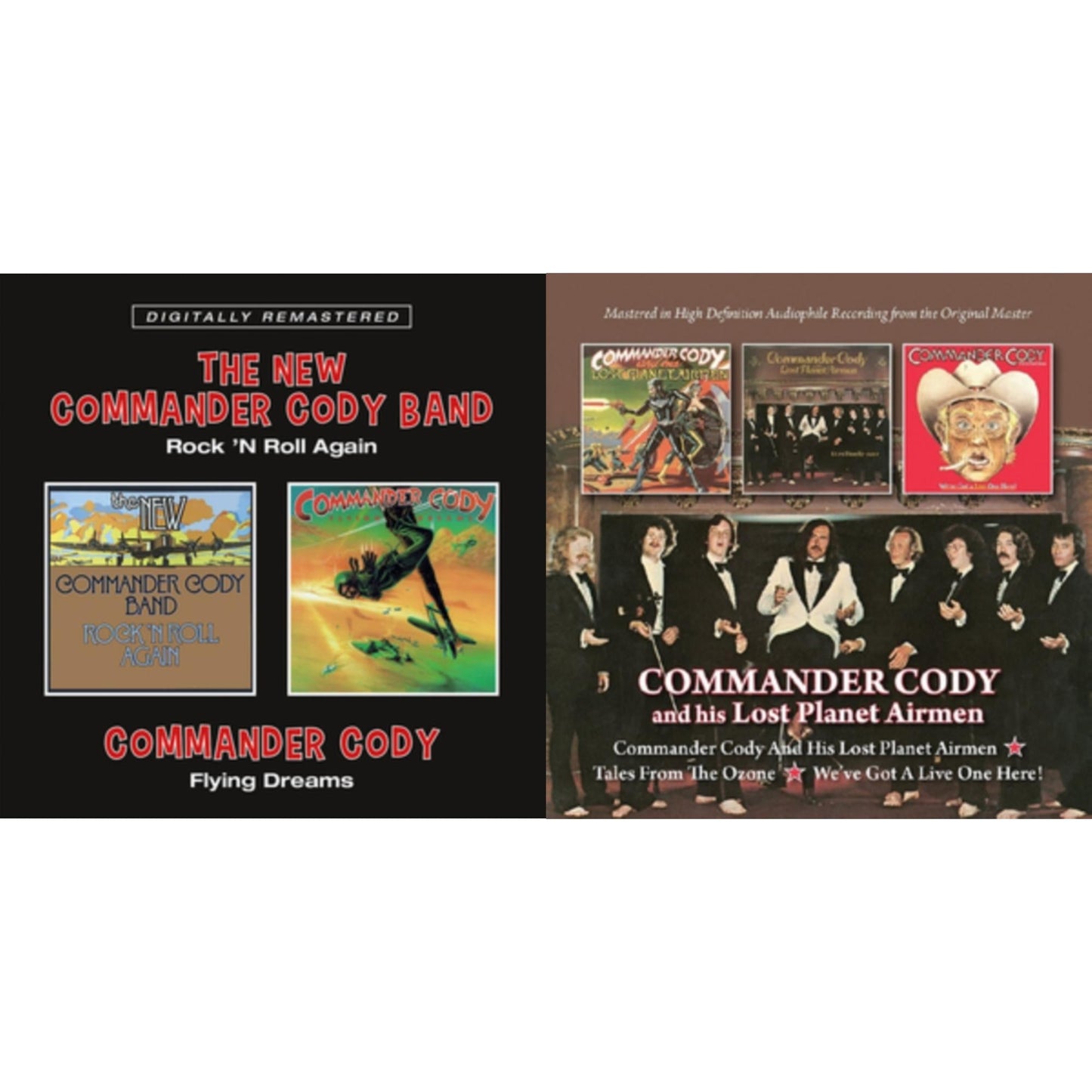 This is a 2 CD SKU bundle.
1.This CD is brand new.Format: CDThis item's title is: Rock ’N Roll Again / Flying DreamsArtist: Commander CodyBarcode: 5017261214560Release Date: 8/13/2021
2.This CD is brand new.