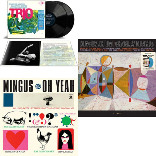 Mingus Three (Feat. Hampton Hawes & Danny Richmond) (2LP) & Oh Yeah (180G/Dmm/Bonus Track) & Ah Hum (Limited/180G/Solid Blue LP Vinyl)