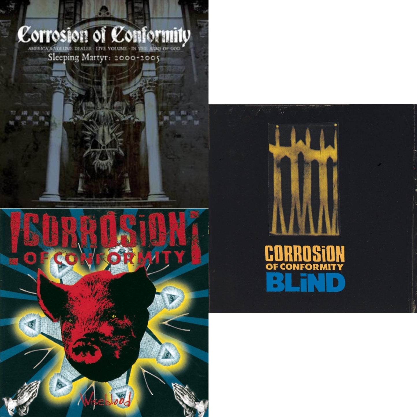 This is a 3 CD SKU bundle.
1.This CD is brand new.Format: CDMusic Style: Stoner RockThis item's title is: Sleeping Matyr: 2000-2005 (3CD)Artist: Corrosion Of ConformityLabel: HEAR NO EVIL RECORDINGSBarcode: 5013929925724Release Date: 11/26/2021
2.This CD is brand new.