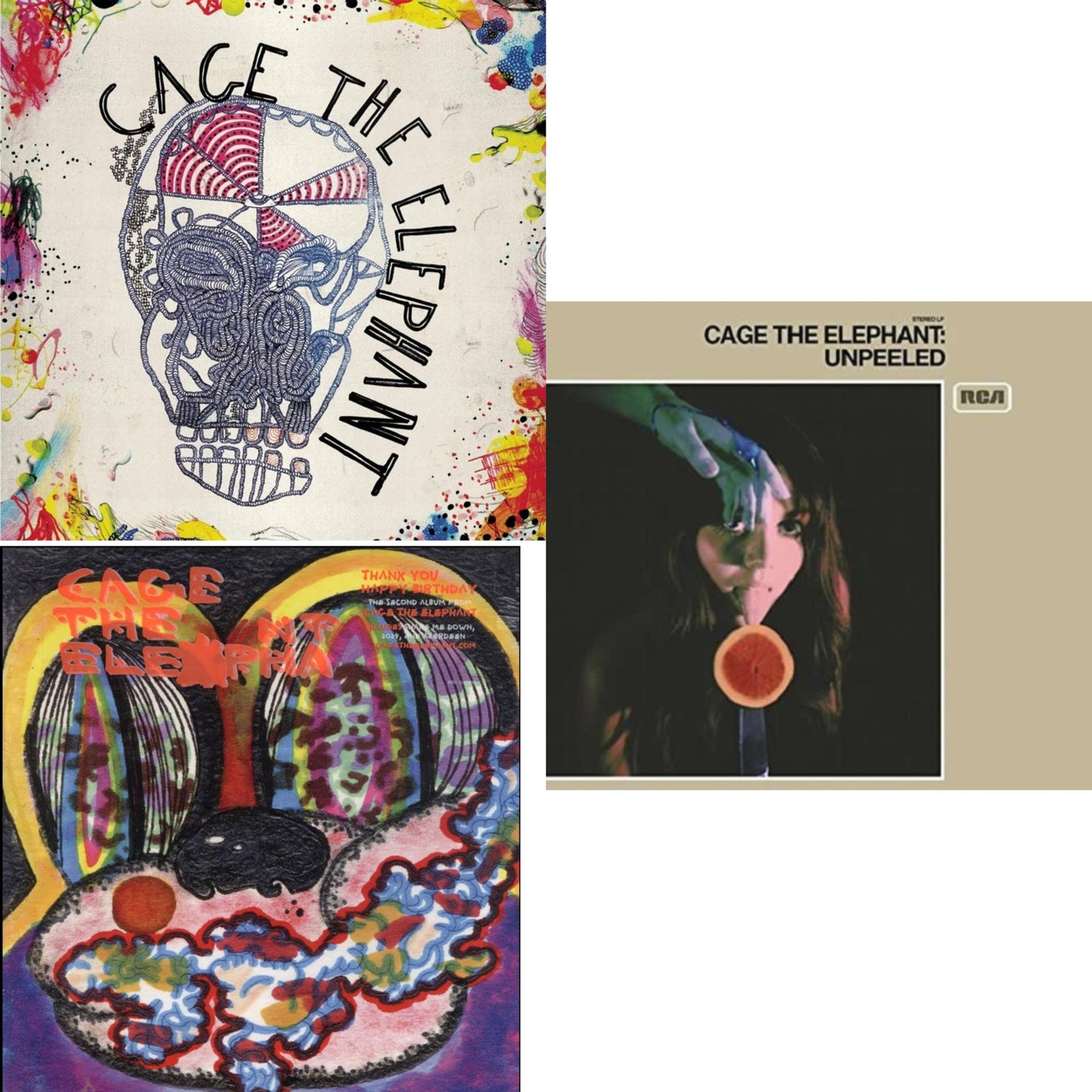 Cage The Elephant (180G) & Thank You Happy Birthday & Unpeeled (2LP/140G/Gatefold)