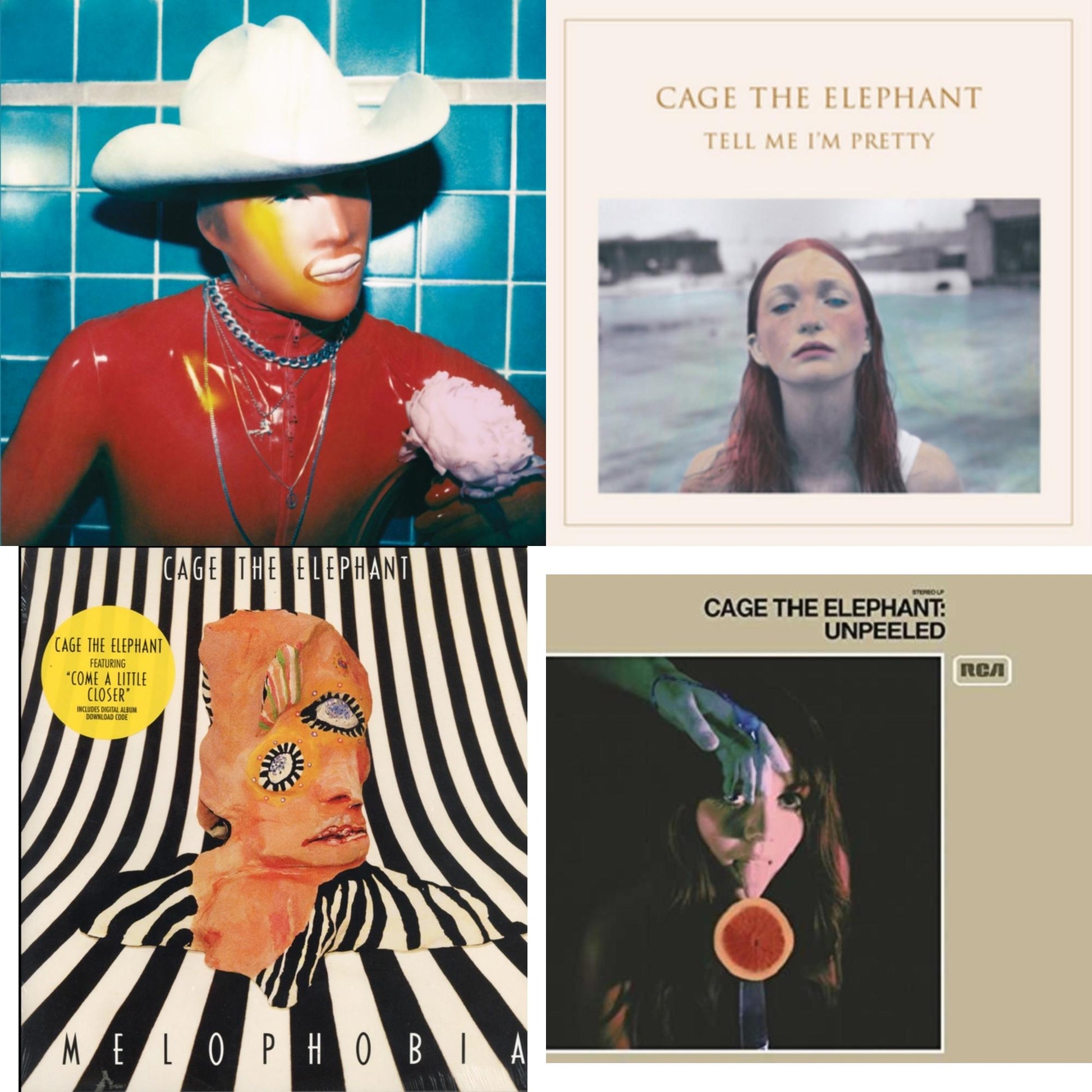 This is a 4 LP Vinyl SKU bundle.
1.This LP Vinyl is brand new.Format: LP VinylMusic Style: Big BandThis item's title is: Social Cues (140G/Dl Insert)Artist: Cage The ElephantLabel: RCA RECORDSBarcode: 190759279212Release Date: 4/19/2019
2.This LP Vinyl is brand new.