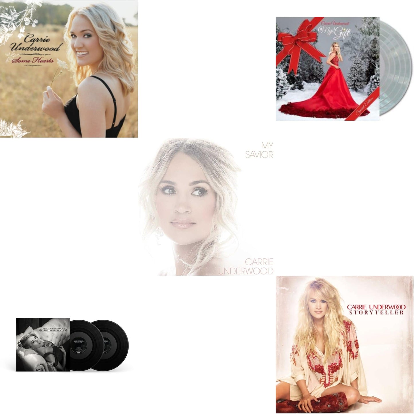 This is a 5 LP Vinyl SKU bundle.
1.This LP Vinyl is brand new.Format: LP VinylMusic Style: CountryThis item's title is: Some Hearts (2LP)Artist: Carrie UnderwoodLabel: LEGACYBarcode: 194397372717Release Date: 6/26/2020
2.This LP Vinyl is brand new.