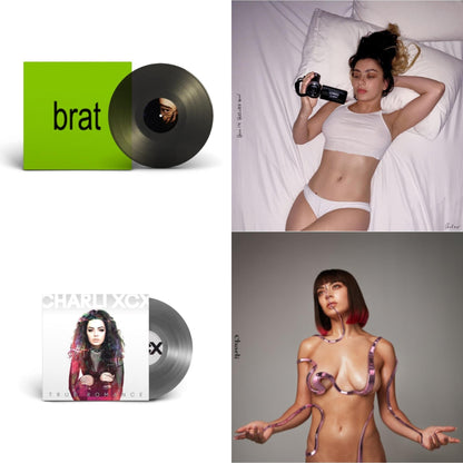This is a 4 LP Vinyl SKU bundle.
1.This LP Vinyl is brand new.Format: LP VinylThis item's title is: Brat (Black Ice LP Vinyl)Artist: Charli XcxBarcode: 075678611674Release Date: 6/7/2024
2.This LP Vinyl is brand new.