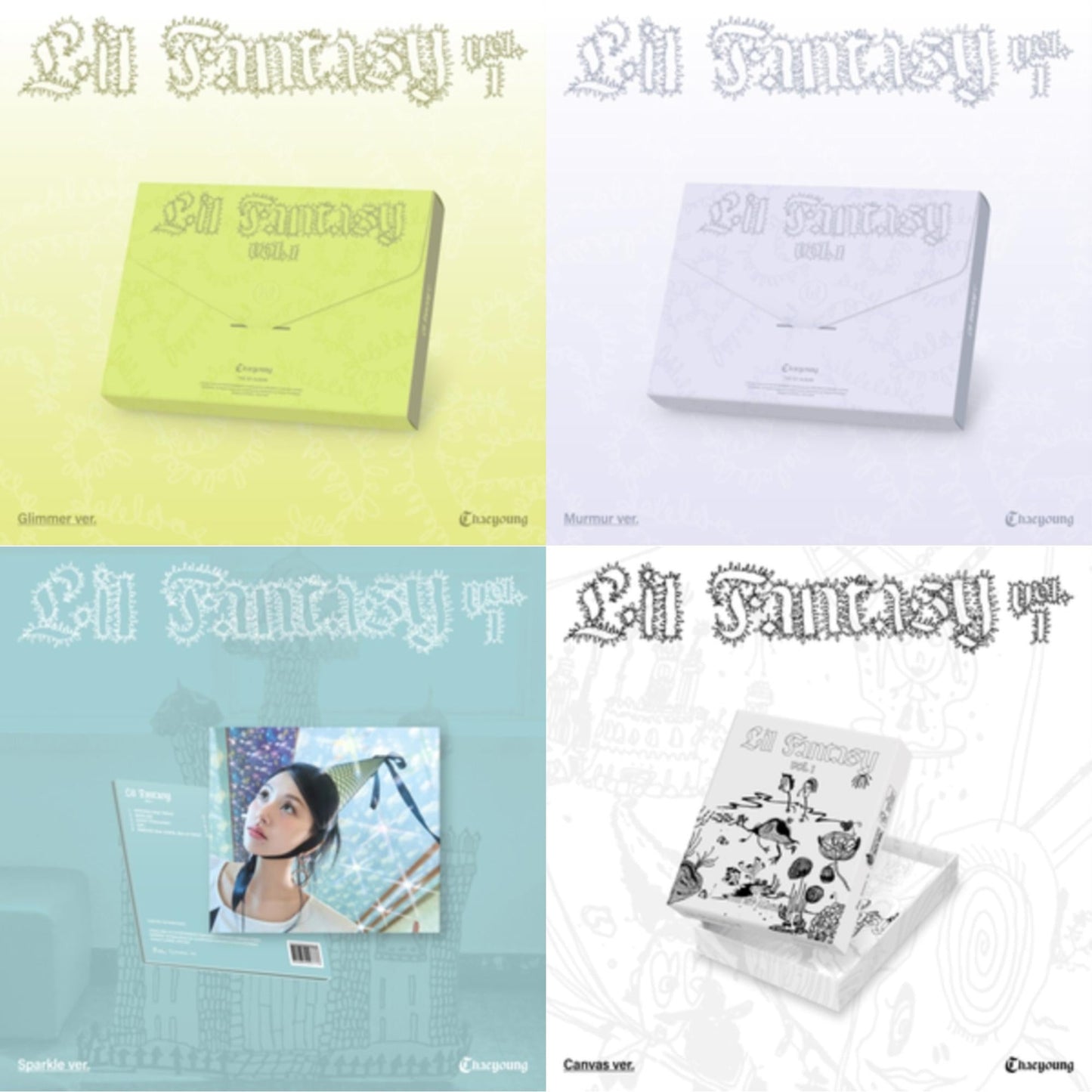 Lil Fantasy Vol.1 (Glimmer Ver.) & Lil Fantasy Vol.1 (Murmur Ver.) & Lil Fantasy Vol.1 (Sparkle Ver.) & Lil Fantasy Vol.1 (Canvas Ver.)