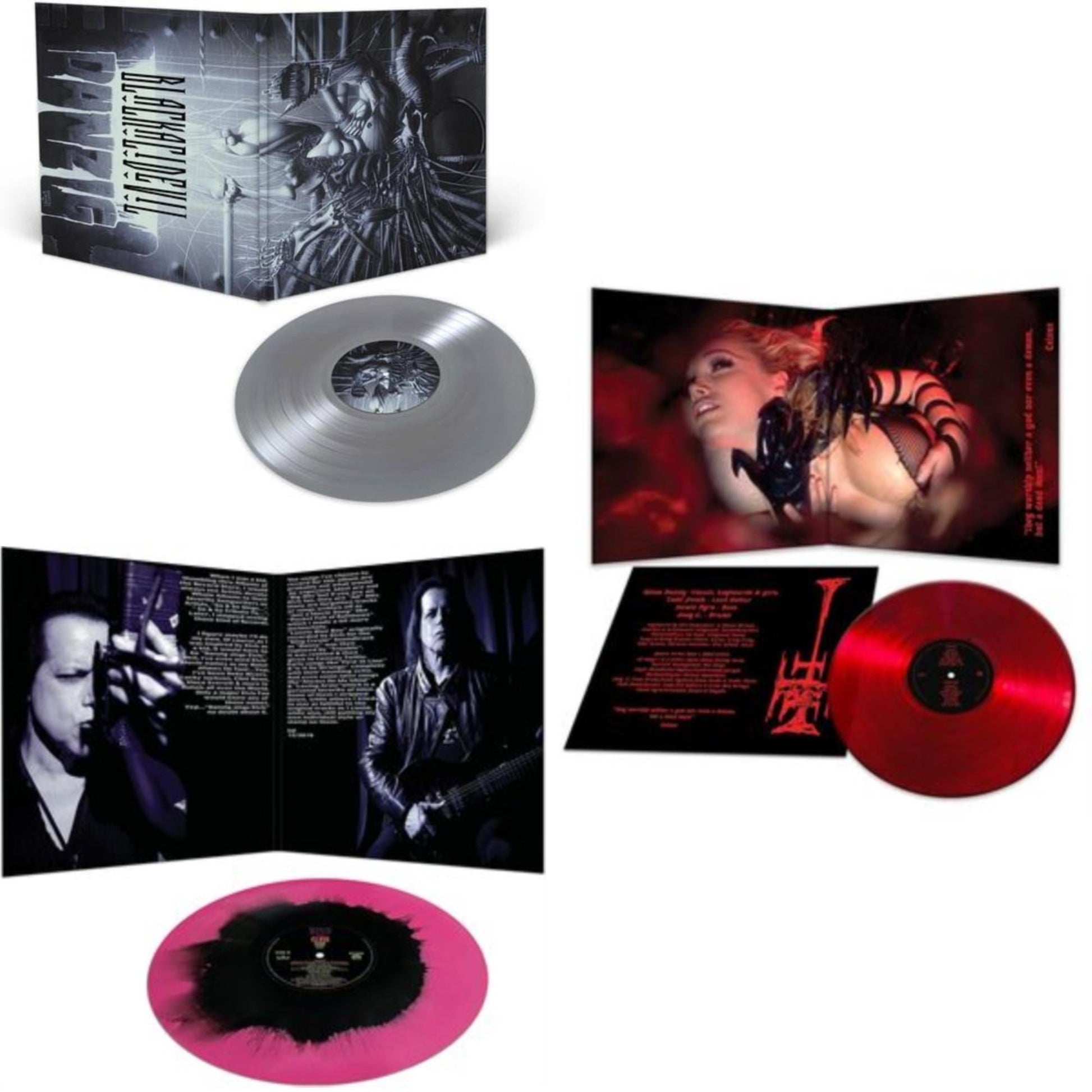 This is a 3 LP Vinyl SKU bundle.
1.This LP Vinyl is brand new.Format: LP VinylMusic Style: Heavy MetalThis item's title is: Danzig 5: Blackacidevil (Silver LP Vinyl)Artist: DanzigLabel: CLEOPATRABarcode: 889466250811Release Date: 10/29/2021
2.This LP Vinyl is brand new.