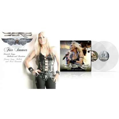 This is a 2 LP Vinyl SKU bundle.
1.This LP Vinyl is brand new.Format: LP VinylMusic Style: Classic RockThis item's title is: Fur Immer (Black White Marbled LP Vinyl)Artist: DoroLabel: RARE DIAMONDS PRODSBarcode: 4250444188925Release Date: 2/18/2022
2.This LP Vinyl is brand new.