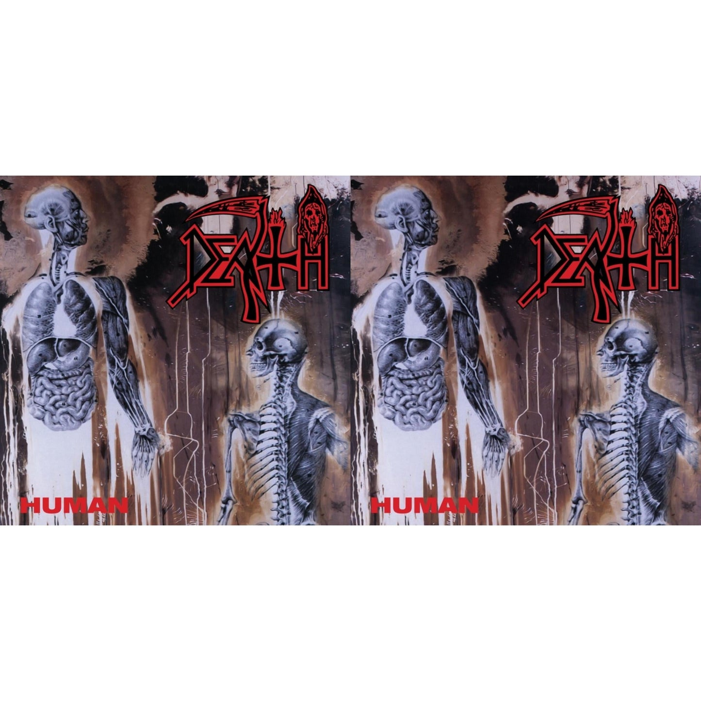 Human (Bone White, Blue Jay & Gold Tri Color Merge With Splatter LP Vinyl) & Human (Remastered Reissue)