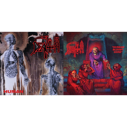 Human (Bone White, Blue Jay & Gold Tri Color Merge With Splatter LP Vinyl) & Scream Bloody Gore (Reissue)