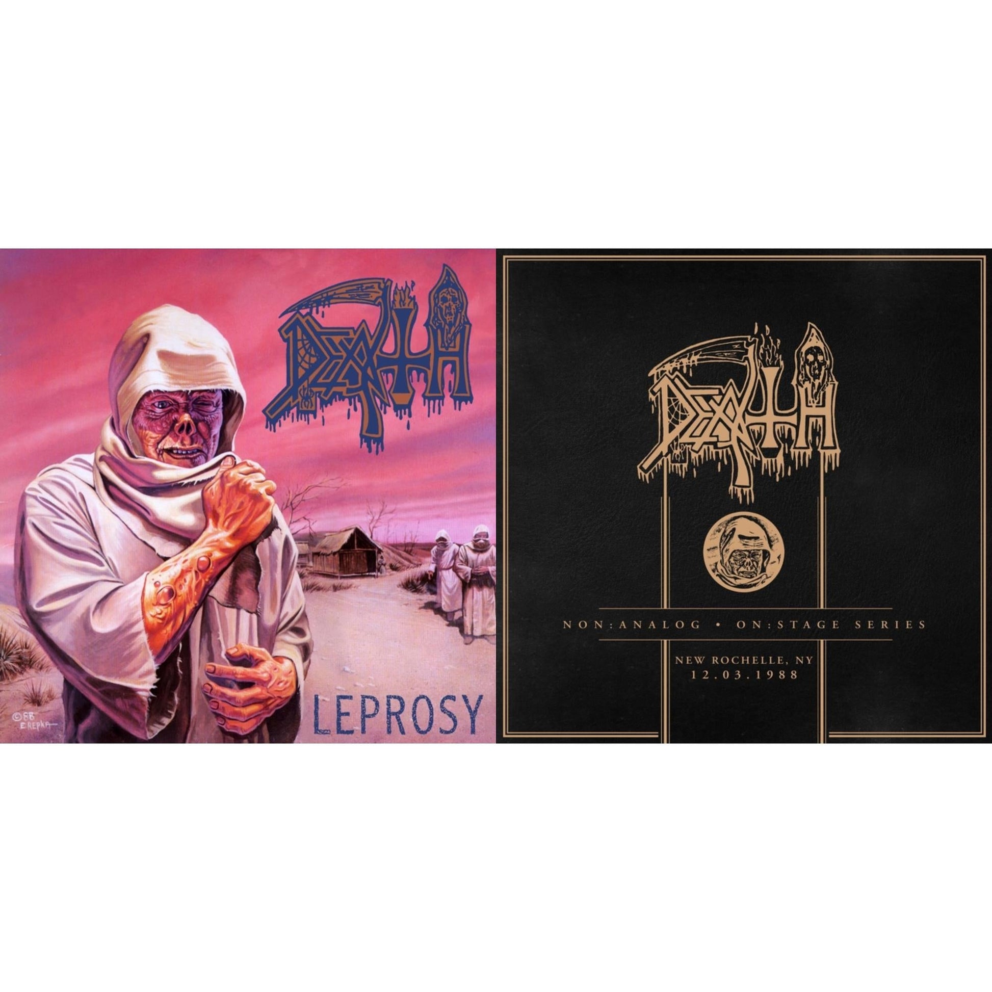 This is a 2 CD SKU bundle.
1.This CD is brand new.Format: CDMusic Style: Death MetalThis item's title is: Leprosy ReissueArtist: DeathLabel: RELAPSEBarcode: 781676722822Release Date: 4/29/2014
2.This CD is brand new.