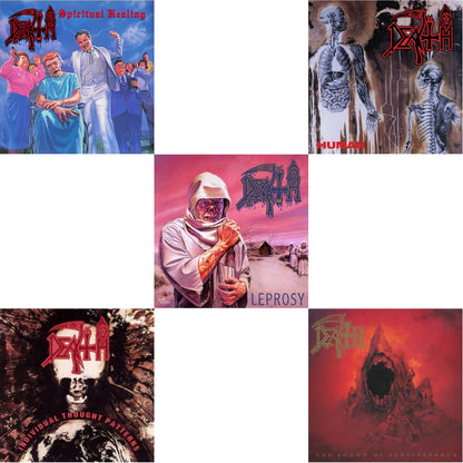 Human (Bone White, Blue Jay & Gold Tri Color Merge With Splatter LP Vinyl) & Sound Of Perseverance (Black, Red & Gold Tri Color Merge Withsplatter Vinyl/2LP) & Individual Thought Patterns - Reissue & Spiritual Healing & Leprosy (Reissue)