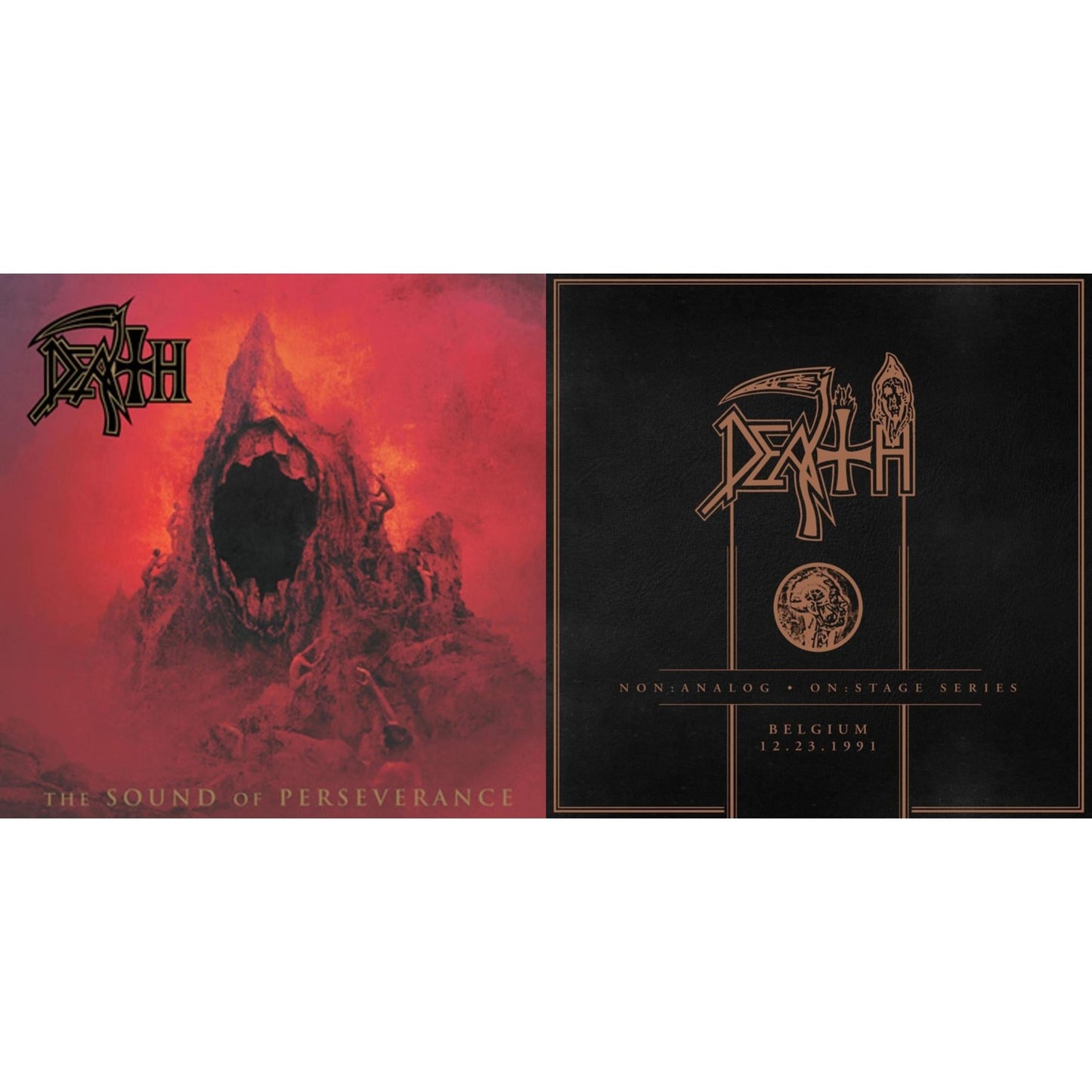 This is a 2 CD SKU bundle.
1.This CD is brand new.Format: CDMusic Style: Death MetalThis item's title is: Sound Of PerseveArtist: DeathLabel: RELAPSEBarcode: 781676715428Release Date: 2/15/2011
2.This CD is brand new.