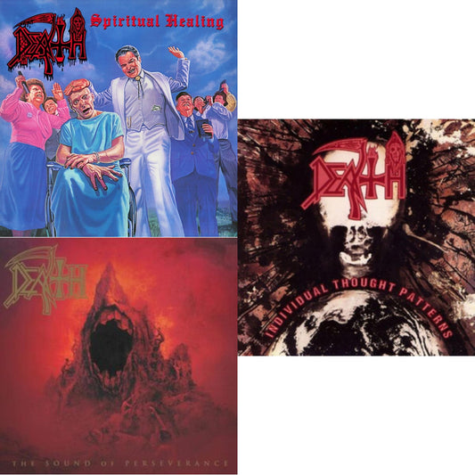 Spiritual Healing - Reissue (Red, Cyan Blue & Black Tri Color Merge With Splatter LP Vinyl) & Sound Of Perseverance (Black, Red & Gold Tri Color Merge Withsplatter Vinyl/2LP) & Individual Thought Patterns - Reissue