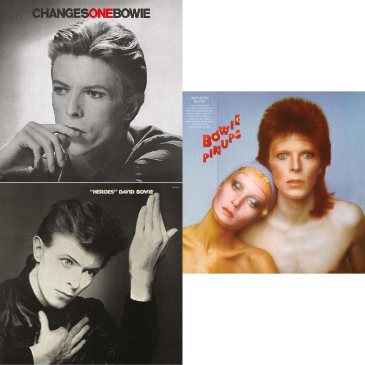 This is a 3 LP Vinyl SKU bundle.
1.This LP Vinyl is brand new.Format: LP VinylMusic Style: Art RockThis item's title is: Heroes (2017 Remaster)Artist: David BowieLabel: RHINO/PARLOPHONEBarcode: 190295842840Release Date: 2/23/2018
2.This LP Vinyl is brand new.