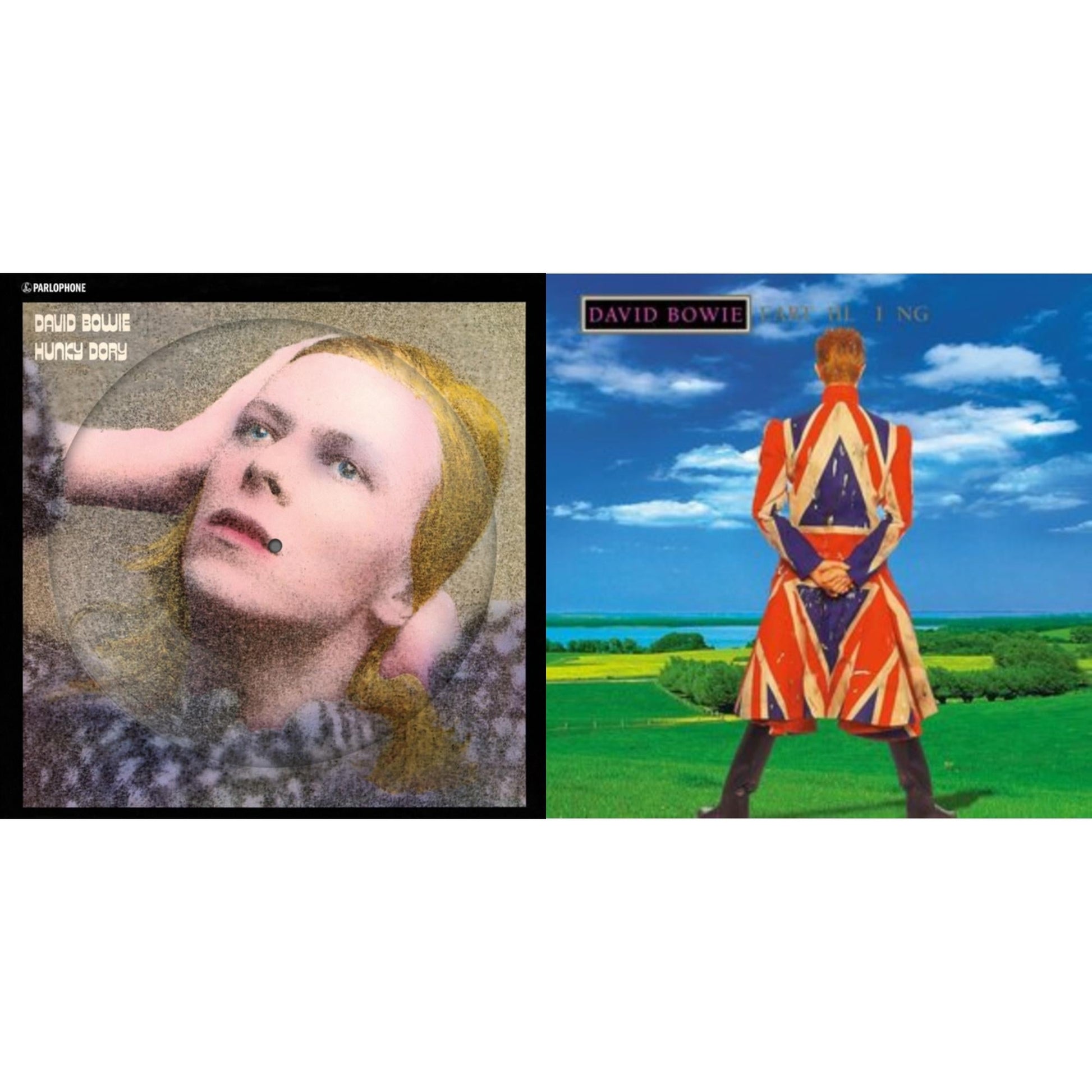 This is a 2 LP Vinyl SKU bundle.
1.This LP Vinyl is brand new.Format: LP VinylMusic Style: GlamThis item's title is: Hunky Dory (2015 Remaster/50Th Anniv/Picture Disc)Artist: David BowieLabel: RHINO/PARLOPHONEBarcode: 190296726804Release Date: 1/7/2022
2.This LP Vinyl is brand new.