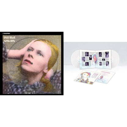 This is a 2 LP Vinyl SKU bundle.
1.This LP Vinyl is brand new.Format: LP VinylMusic Style: GlamThis item's title is: Hunky Dory (2015 Remaster/50Th Anniv/Picture Disc)Artist: David BowieLabel: RHINO/PARLOPHONEBarcode: 190296726804Release Date: 1/7/2022
2.This LP Vinyl is brand new.