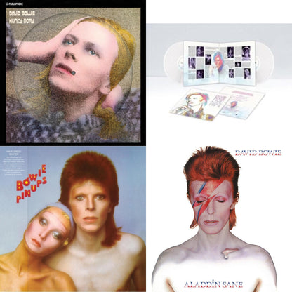 Hunky Dory (2015 Remaster/50Th Anniv/Picture Disc) & Live Los Angeles 1974 (White LP Vinyl/Limited) & Pinups (2015 Remaster) & Aladdin Sane
