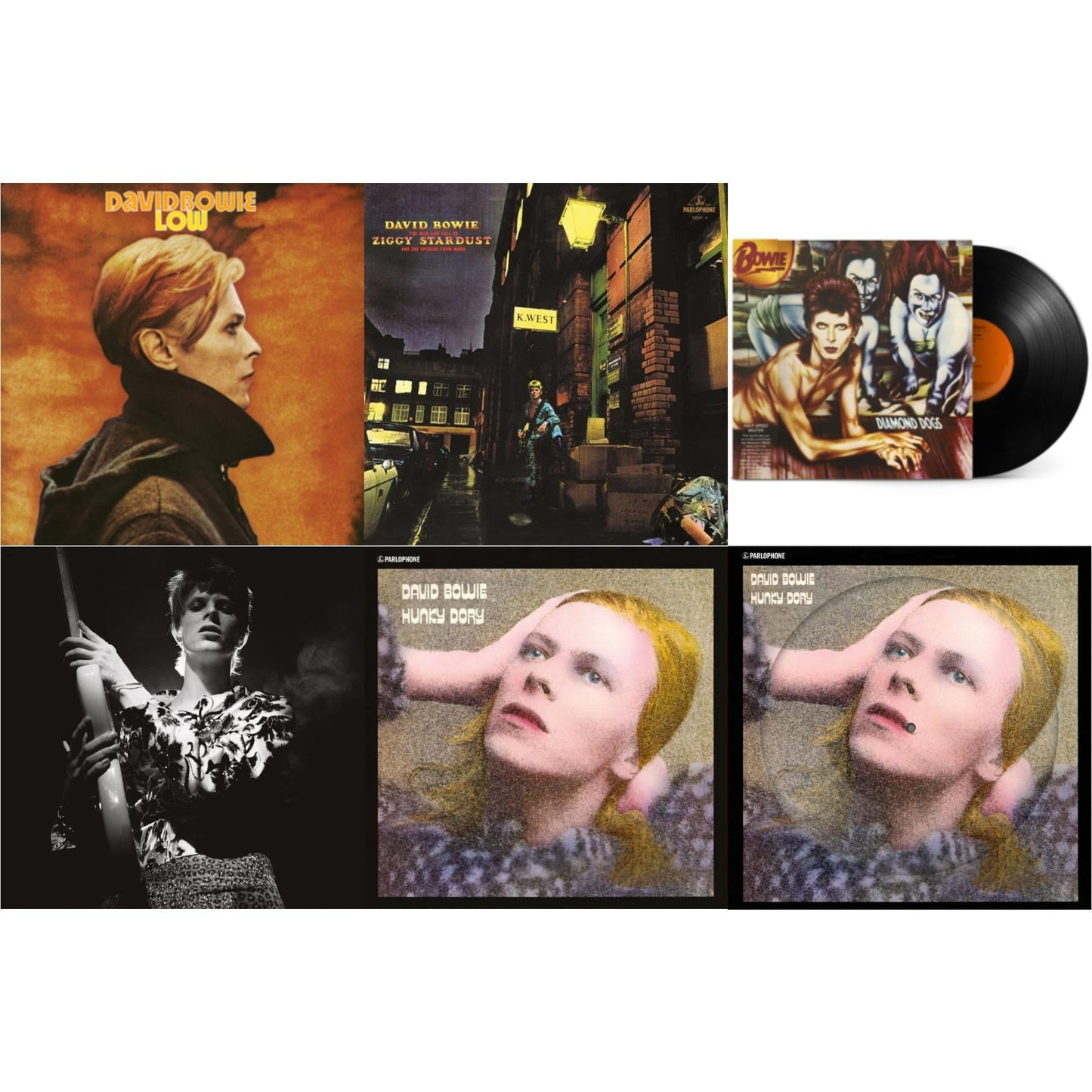 This is a 6 LP Vinyl SKU bundle.
1.This LP Vinyl is brand new.Format: LP VinylMusic Style: Art RockThis item's title is: Low (2017 Remaster)Artist: David BowieLabel: RHINO/PARLOPHONEBarcode: 190295842918Release Date: 2/23/2018
2.This LP Vinyl is brand new.