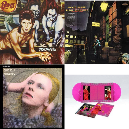 Diamond Dogs (2016 Remastered Version) & Rise & Fall Of Ziggy Stardust & The Spiders From Mars (2012 Remaster/Half-Speed Master) & Hunky Dory (2015 Remaster/50Th Anniv/Picture Disc) & Montreal '87 (Limited/Pink LP Vinyl)