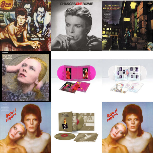 David Bowie - Diamond Dogs (2016 Remastered Version) & Changesonebowie (180G) & Rise & Fall Of Ziggy Stardust & The Spiders From Mars (2012 Remaster/Half-Speed Master) & Hunky Dory (2015 Remaster/50Th Anniv/Picture Disc) & Montreal '87 (Limited/Pink