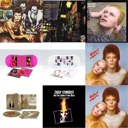 David Bowie - Diamond Dogs (2016 Remastered Version) & Rise & Fall Of Ziggy Stardust & The Spiders From Mars (2012 Remaster/Half-Speed Master) & Hunky Dory (2015 Remaster/50Th Anniv/Picture Disc) & Montreal '87 (Limited/Pink LP Vinyl) & Live Los