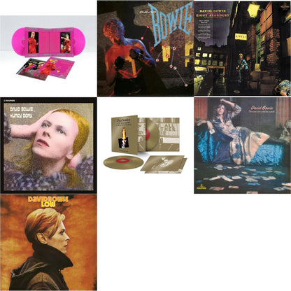 David Bowie - Let's Dance (2018 Remastered Version) & Low (2017 Remaster) & Rise & Fall Of Ziggy Stardust & The Spiders From Mars (2012 Remaster/Half-Speed Master) & Montreal '87 (Limited/Pink LP Vinyl) & Ziggy Stardust & The Spiders From Mars Ost