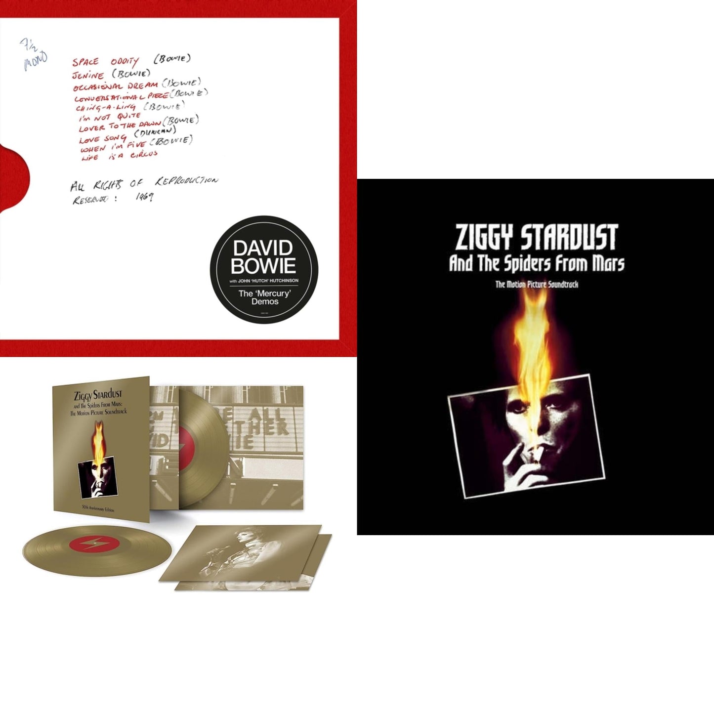 Mercury Demos & Ziggy Stardust & The Spiders From Mars Ost (50Th Anniversary/2LP) & Ziggy Stardust & The Spiders From Mars Ost (2LP)