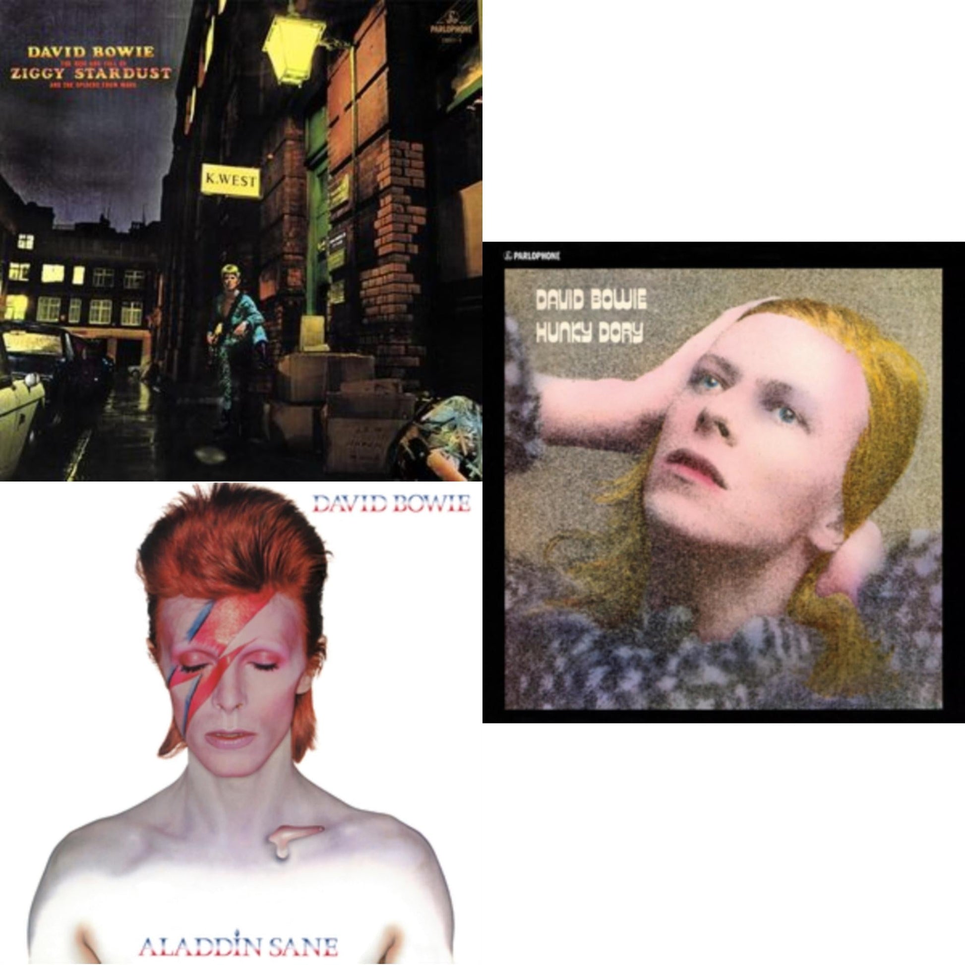 This is a 3 CD SKU bundle.
1.This CD is brand new.Format: CDMusic Style: GlamThis item's title is: Rise & Fall Of Ziggy Stardust & The Spiders From Mars (2012 Remaster)Artist: David BowieLabel: ParlophoneBarcode: 5054197591839Release Date: 8/2/2024
2.This CD is brand new.