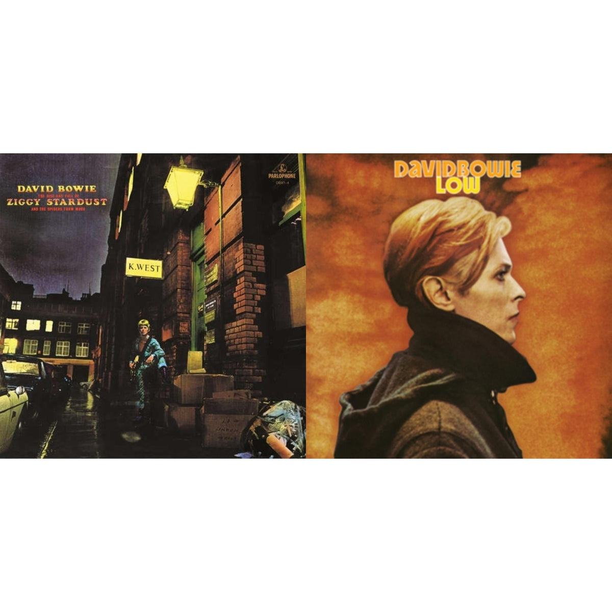 David Bowie - Low (2017 Remaster) & Rise & Fall Of Ziggy Stardust (2012 Remaster) - LP Vinyl Bundle