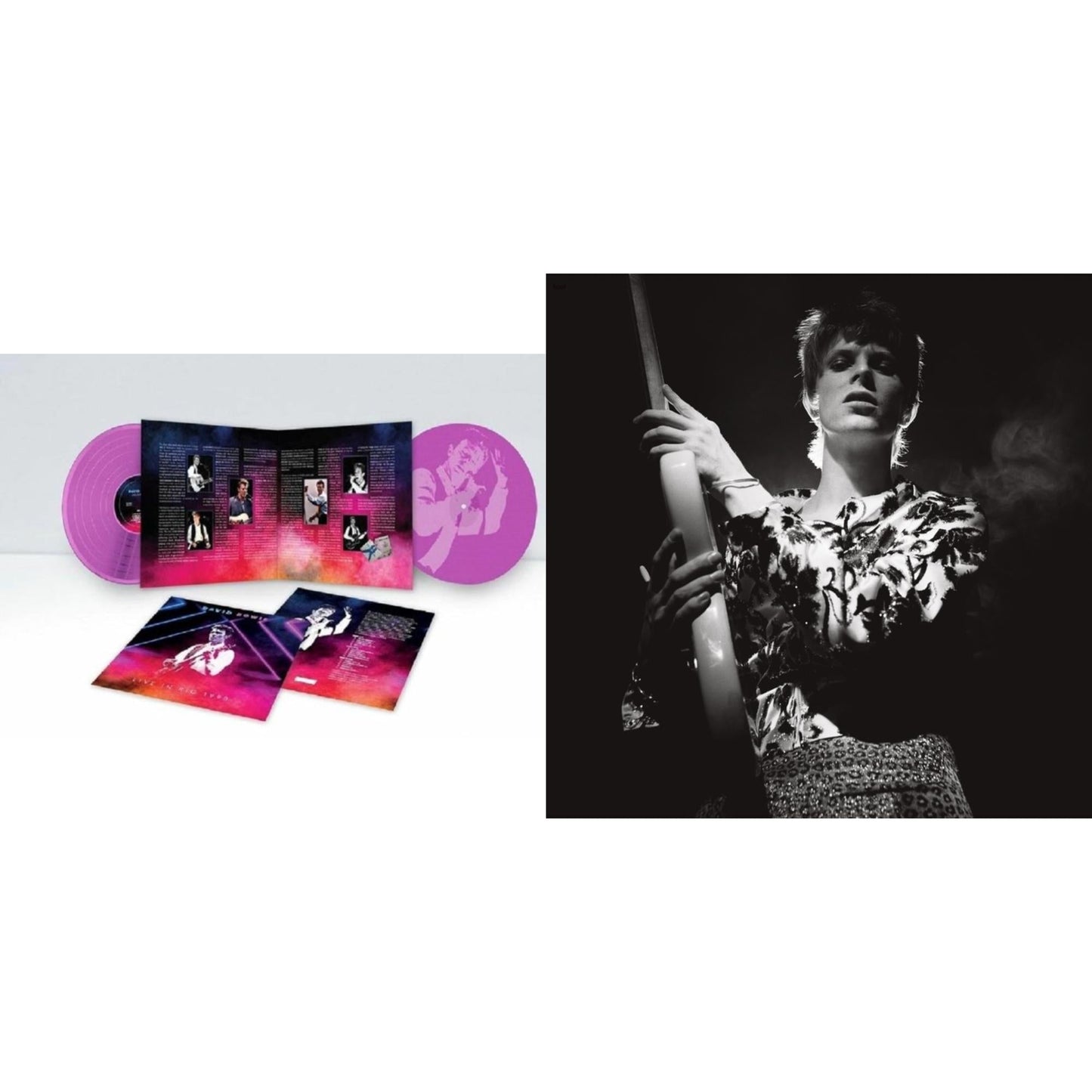 This is a 2 LP Vinyl SKU bundle.
1.This LP Vinyl is brand new.Format: LP VinylMusic Style: GlamThis item's title is: Live In Rio 1990 (Pink LP Vinyl/180G/Limited)Artist: David BowieLabel: PROTUSBarcode: 4755581301126Release Date: 1/21/2022
2.This LP Vinyl is brand new.