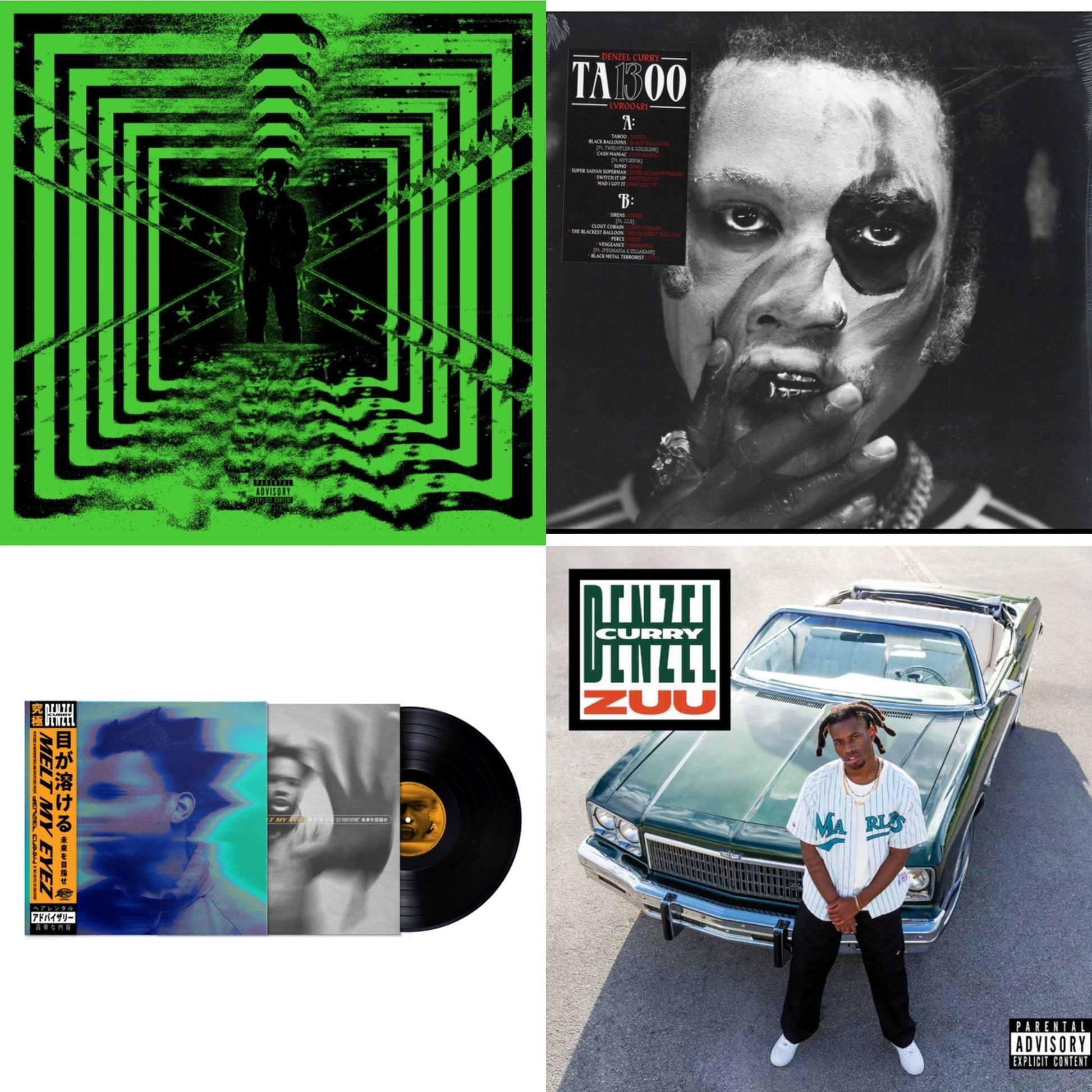 This is a 4 LP Vinyl SKU bundle.
1.This LP Vinyl is brand new.Format: LP VinylMusic Style: Hardcore Hip-HopThis item's title is: 32 Zel (Neon Yellow LP Vinyl)Artist: Denzel CurryLabel: LOMA VISTABarcode: 888072541252Release Date: 9/22/2023
2.This LP Vinyl is brand new.