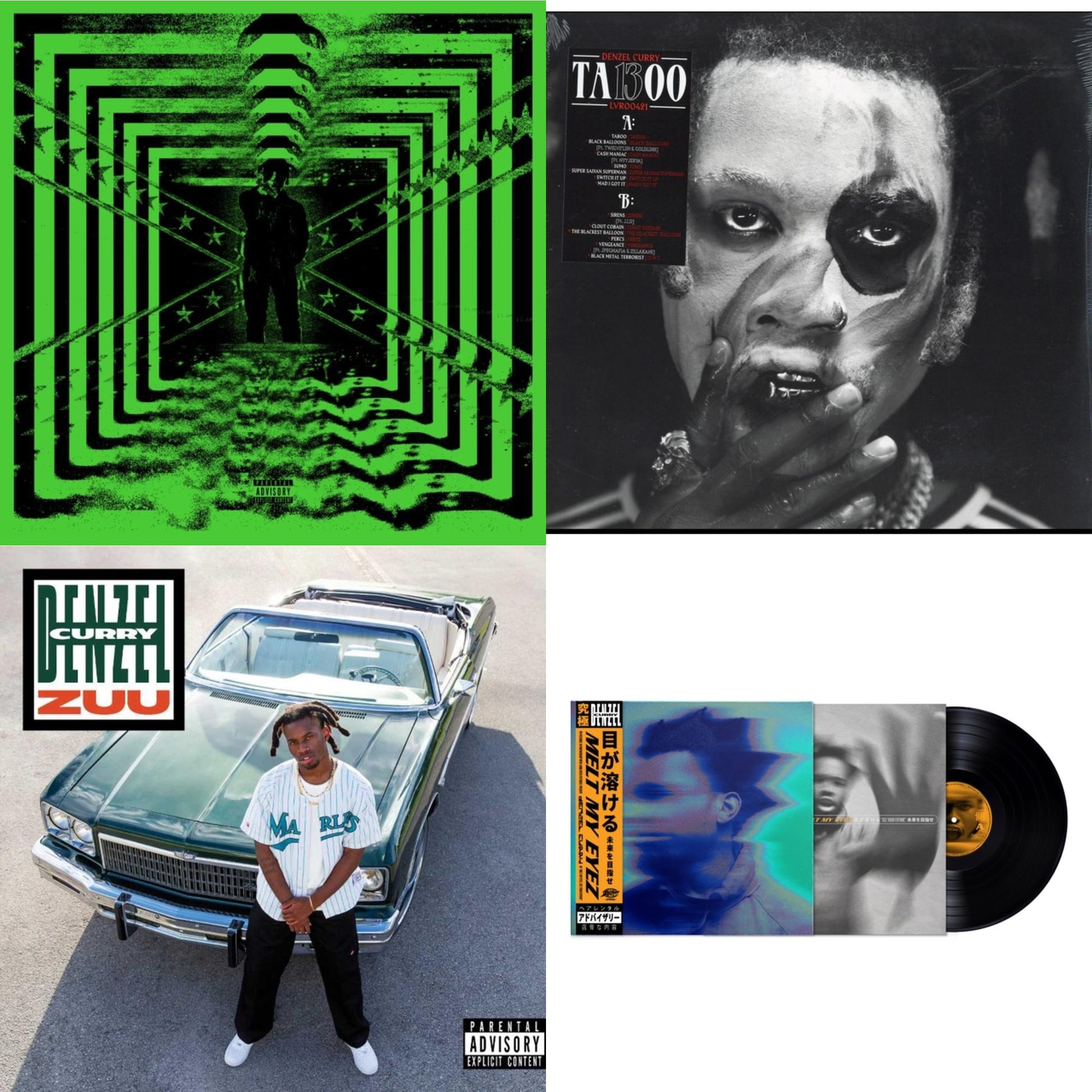 This is a 4 LP Vinyl SKU bundle.
1.This LP Vinyl is brand new.Format: LP VinylMusic Style: Hardcore Hip-HopThis item's title is: 32 Zel (Neon Yellow LP Vinyl)Artist: Denzel CurryLabel: LOMA VISTABarcode: 888072541252Release Date: 9/22/2023
2.This LP Vinyl is brand new.