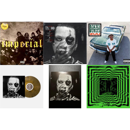 Imperial & Ta13oo (Red Slushie LP Vinyl) & Zuu & Ta13oo & Ta13oo (Red Translucent LP Vinyl) & 32 Zel (Neon Yellow LP Vinyl)