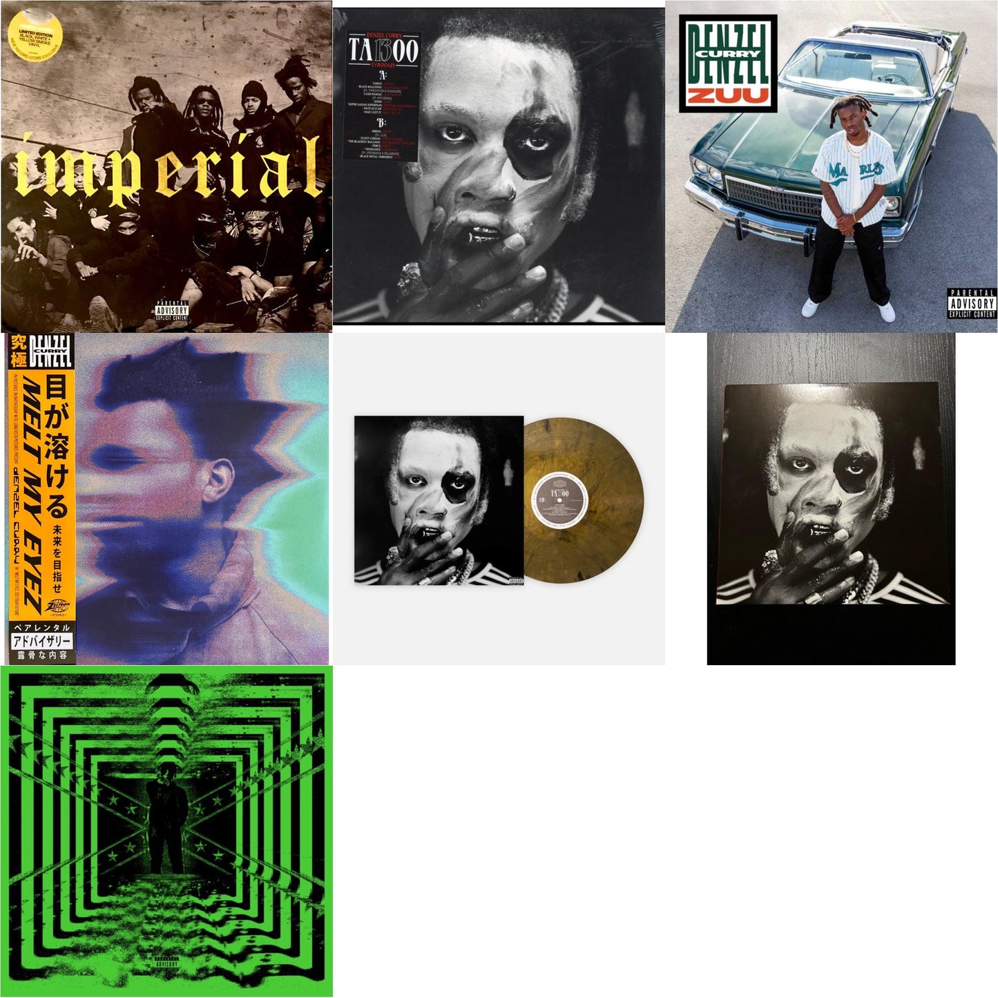 Imperial & Ta13oo (Red Slushie LP Vinyl) & Zuu & Melt My Eyez See Your Future & Ta13oo & Ta13oo (Red Translucent LP Vinyl) & 32 Zel (Neon Yellow LP Vinyl)