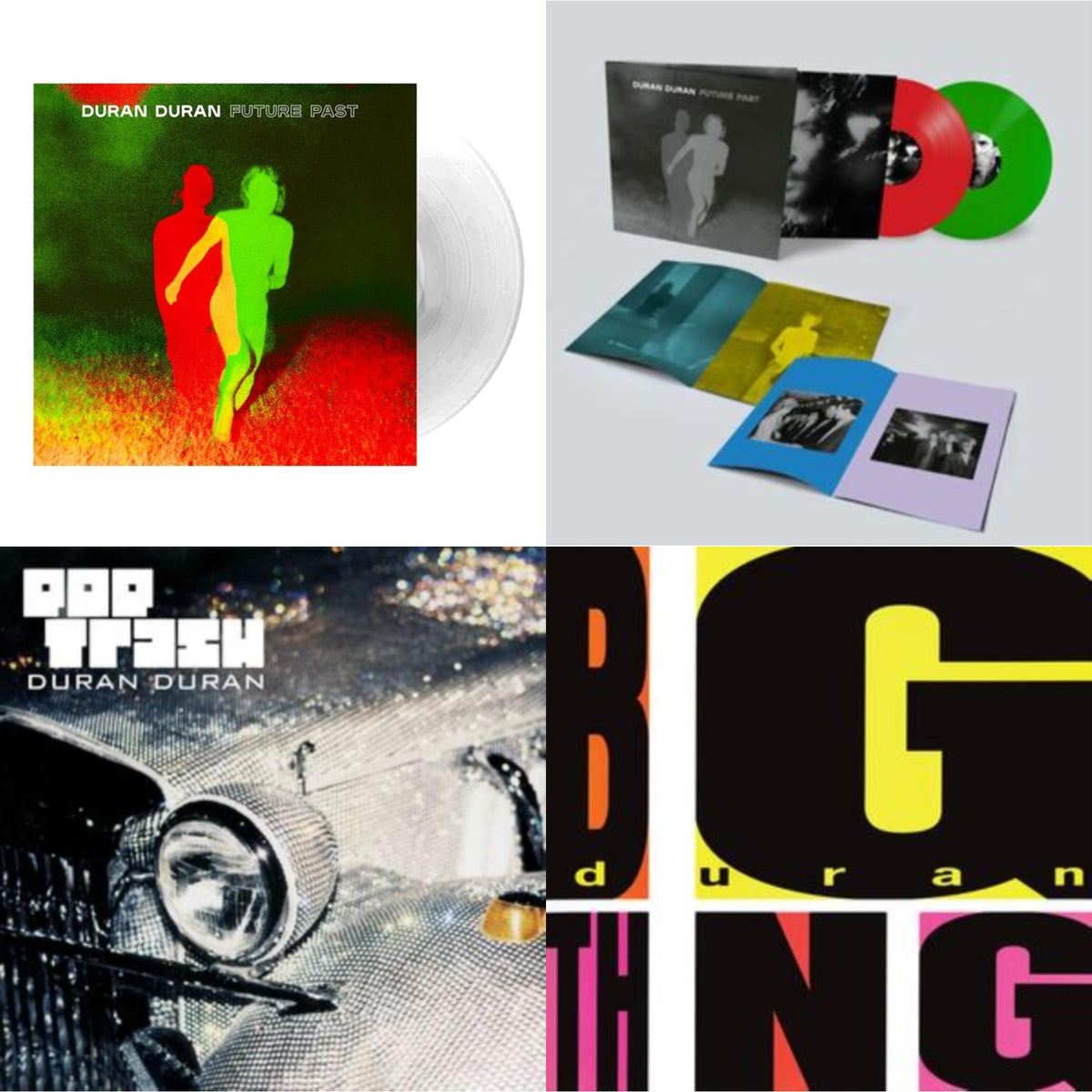 This is a 4 LP Vinyl SKU bundle.
1.This LP Vinyl is brand new.Format: LP VinylMusic Style: Synth-popThis item's title is: Future PastArtist: Duran DuranLabel: BMG RIGHTS MANAGEMENTS (US) LLBarcode: 4050538693652Release Date: 10/22/2021
2.This LP Vinyl is brand new.