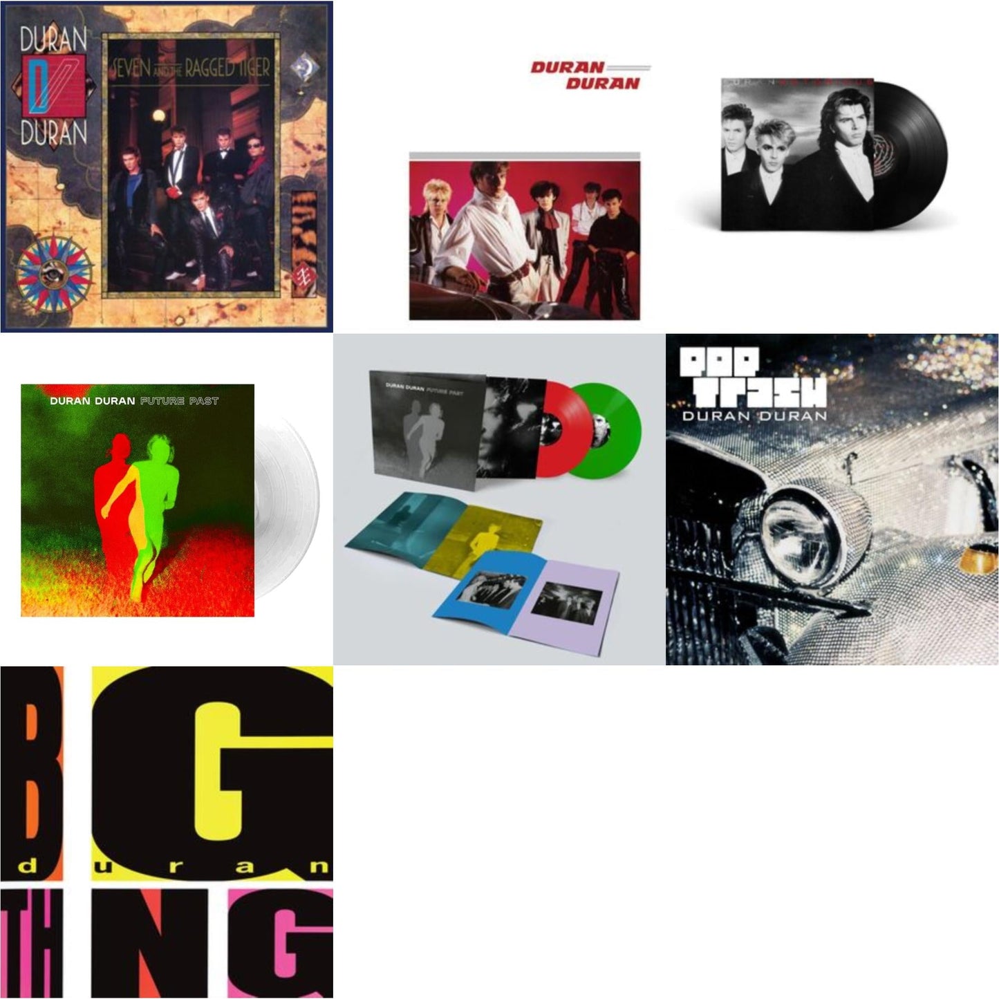 This is a 7 LP Vinyl SKU bundle.
1.This LP Vinyl is brand new.Format: LP VinylThis item's title is: Seven & The Ragged Tiger (2010 Remaster)Artist: Duran DuranBarcode: 5054197640902Release Date: 7/19/2024
2.This LP Vinyl is brand new.