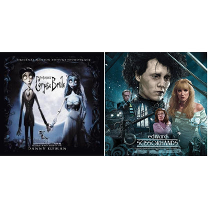 Corpse Bride Ost (Blue Moon W/ Purple & Black Ghost Splatter Vinyl/2LP) & Edward Scissorhands (180G/Snow Dance LP Vinyl)