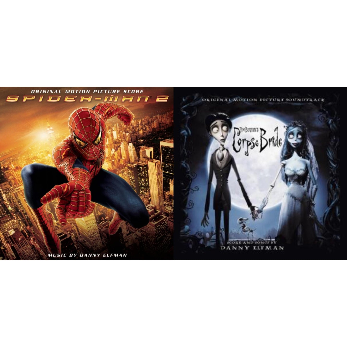 Spider-Man 2 Ost (20Th Anniversary) & Corpse Bride Ost (Blue Moon W/ Purple & Black Ghost Splatter Vinyl/2LP)